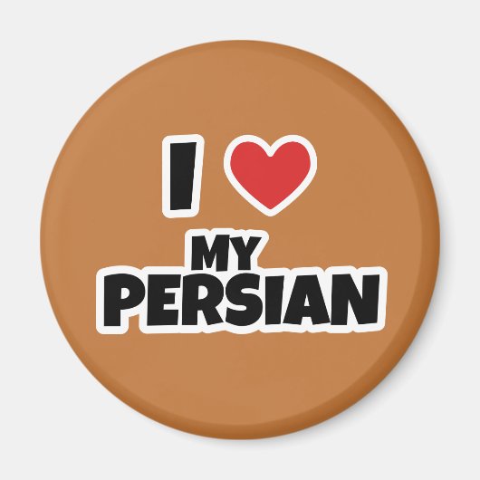 Aimant J'aime mon persan (Devant)