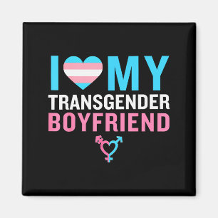 Aimant J'aime mon petit ami transgenre Fierté Lgbt Valent