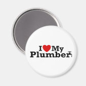 Aimant J'Aime Mon Plumber (Recto/Verso)