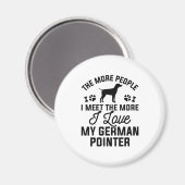 Aimant J'Aime Mon Pointeur Allemand (Recto/Verso)