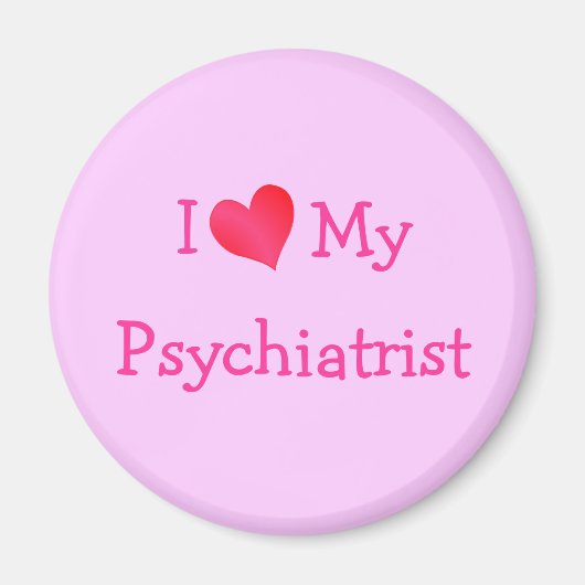 Aimant J'Aime Mon Psychiatre (Devant)