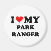 Aimant J'Aime Mon Ranger De Parc (Devant)