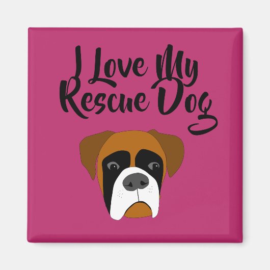 Aimant J'aime mon Secourt magnétique de boîte (Devant)