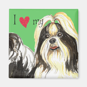 Aimant J'aime mon Shih Tzu