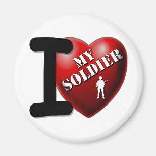 Aimant J'aime mon soldat