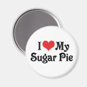 Aimant J'Aime Mon Sugar Pie (Recto/Verso)