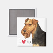 Aimant J'aime mon Terrier gallois (Recto/Verso)