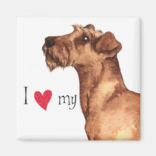 Aimant J'aime mon Terrier irlandais
