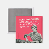 Aimant J'aime mon travail (Recto/Verso)