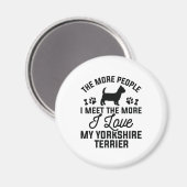 Aimant J'Aime Mon Yorkshire Terrier (Recto/Verso)