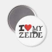 Aimant J'aime mon Zeide (Recto/Verso)