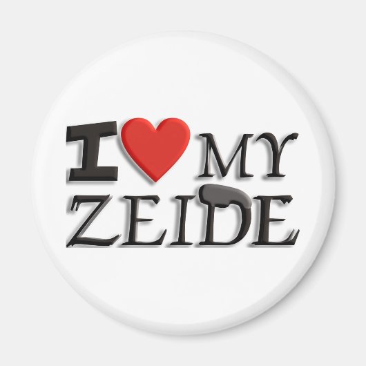 Aimant J'aime mon Zeide (Devant)