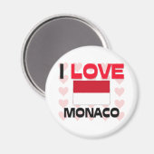 Aimant J'aime Monaco (Recto/Verso)