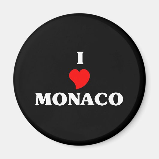 Aimant J'aime Monaco (Devant)