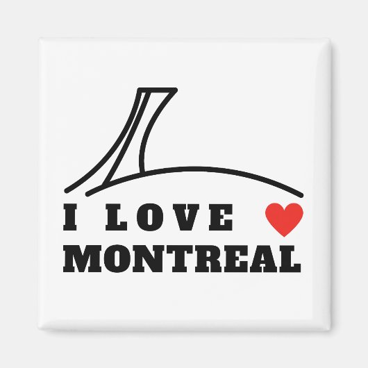 Aimant J'aime Montréal (Devant)