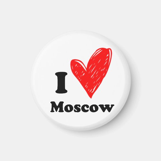Aimant J'aime Moscou (Devant)