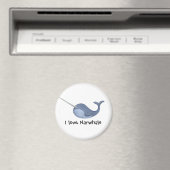 Aimant J'aime Narwhals (In Situ (Lave-vaisselle))