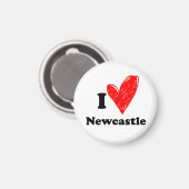 Aimant J'Aime Newcastle (Recto/Verso)