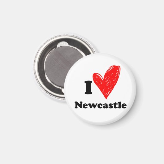 Aimant J'Aime Newcastle (Recto/Verso)
