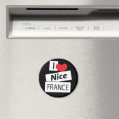 Aimant J'aime Nice France (In Situ (Lave-vaisselle))