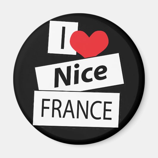 Aimant J'aime Nice France (Devant)