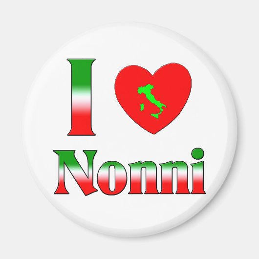 Aimant J'aime Nonni (Devant)