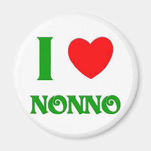 Aimant J'aime Nonno (le grand-père italien)