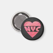 Aimant J'aime NYC (Recto/Verso)