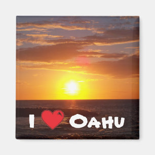 Aimant J'aime Oahu