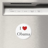 Aimant J'aime Obama (In Situ (Lave-vaisselle))
