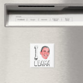 Aimant J'aime Obama du coeur (In Situ (Lave-vaisselle))