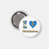 Aimant J'aime Oklahoma (Recto/Verso)