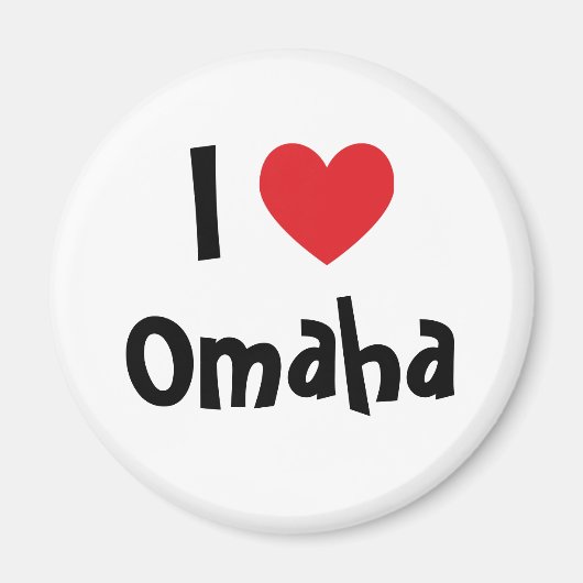 Aimant J'aime Omaha (Devant)