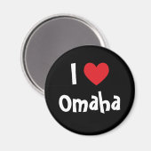 Aimant J'aime Omaha (Recto/Verso)