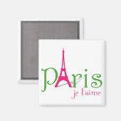 Aimant J'aime Paris (Recto/Verso)