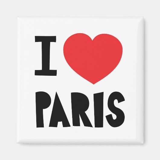 Aimant J'aime Paris (Devant)