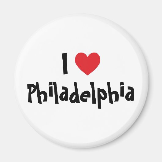 Aimant J'aime Philadelphie (Devant)