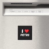 Aimant J'Aime Pietro - Cœur - Nom (In Situ (Lave-vaisselle))