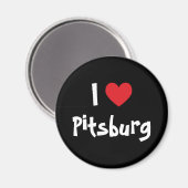Aimant J'aime Pitsburg (Recto/Verso)