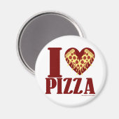 Aimant J'aime Pizza (Recto/Verso)