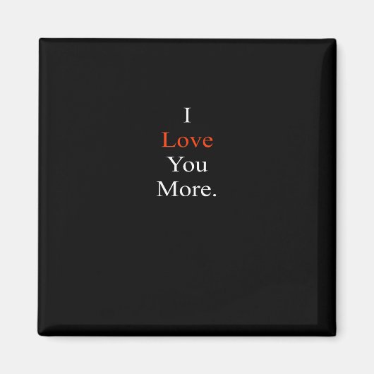 Aimant J'aime plus design minimaliste (Devant)