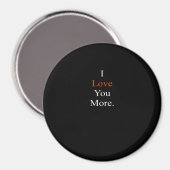 Aimant J'aime plus design minimaliste (Recto/Verso)
