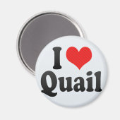 Aimant J'aime Quail (Recto/Verso)