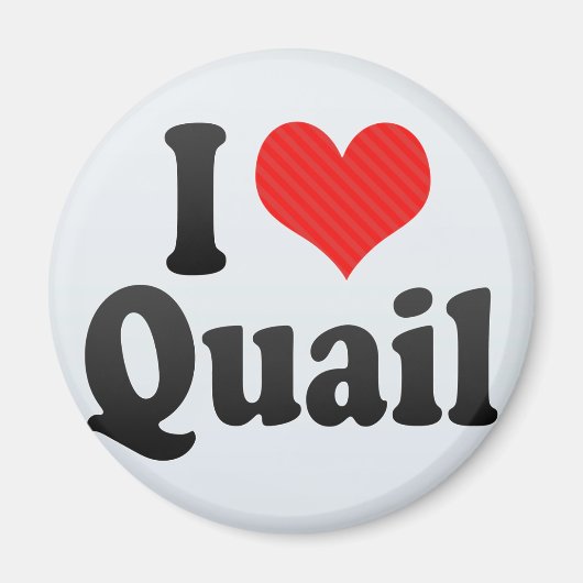 Aimant J'aime Quail (Devant)