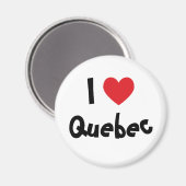 Aimant J'aime Québec (Recto/Verso)