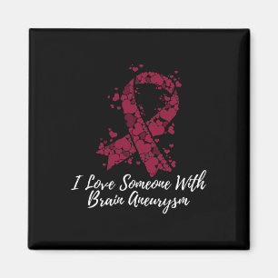 Aimant J'Aime Quelqu'Un Avec Sensibilisation À L'Aneurysm