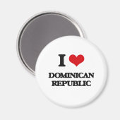 Aimant J'aime République Dominicaine (Recto/Verso)