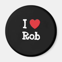 J'aime Rob coeur personnalisé