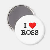 Aimant J'aime Ross (Recto/Verso)