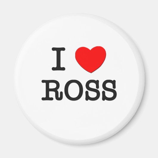 Aimant J'aime Ross (Devant)